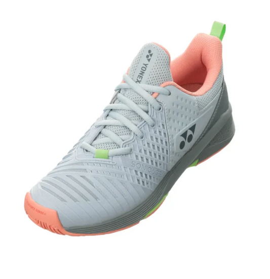 Yonex Sonicage 3 Womens Tennis Shoe- Gray/Pink