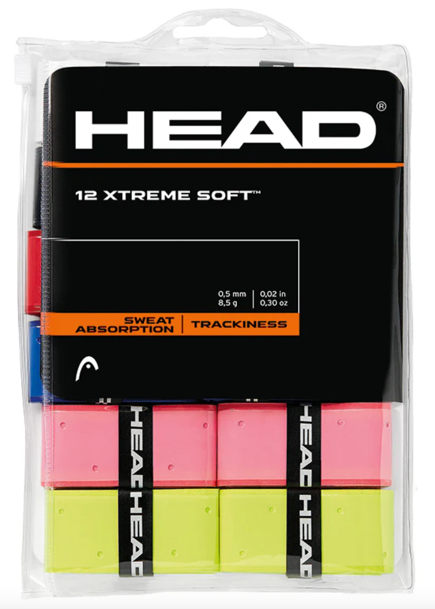 Head Xtreme Soft Overgrip 12 Pack Assorted