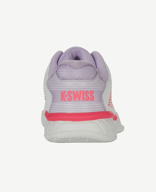 K-Swiss Hypercourt Express 2- Women's (White/Orchid Petal/Neon Blaze)