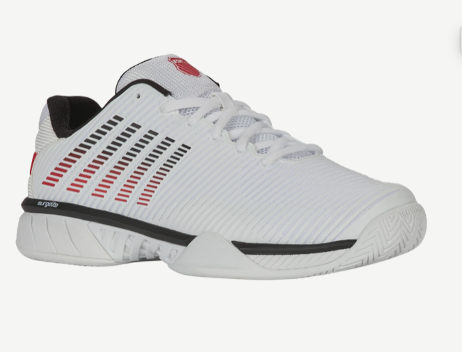 K-Swiss Men's Hypercourt Express 2 Wide (White/Black/Mars Red)