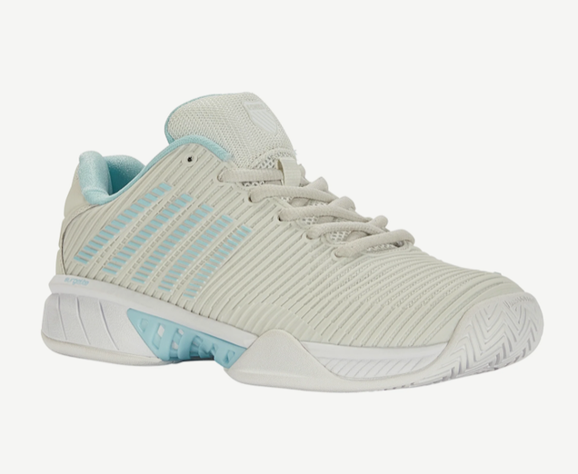 K-Swiss Women's Hypercourt Express 2 Wide (Gray/White/Blue)