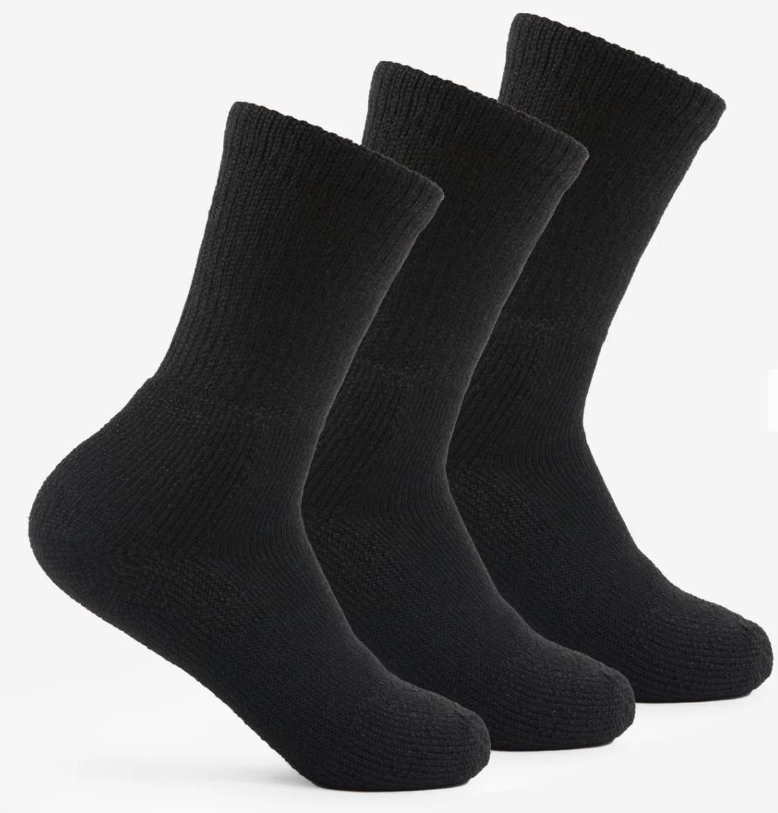 Thorlo Maximum Cushion Crew TX Sock Black