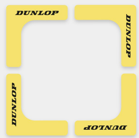 Dunlop Throw Down Court Edges - Yellow