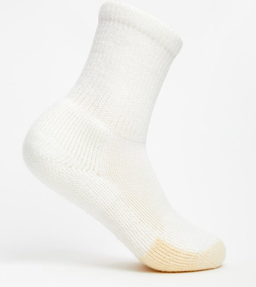 Thorlo Maximum Cushion Crew TX Sock White