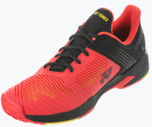 Yonex Sonicage 2 Clay Men's - Red / Black