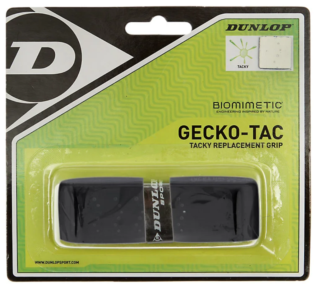 Dunlop Gecko Tac replacement grip Black – Performance Tennis