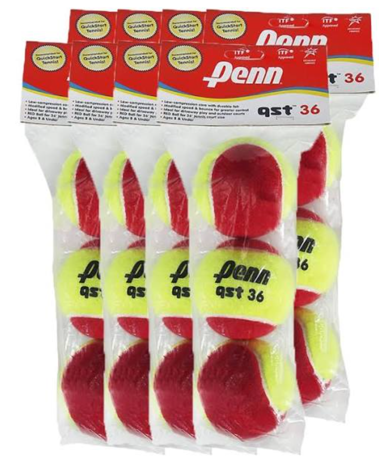 Penn QST 36 Red Ball Case (8 packs/24 balls)