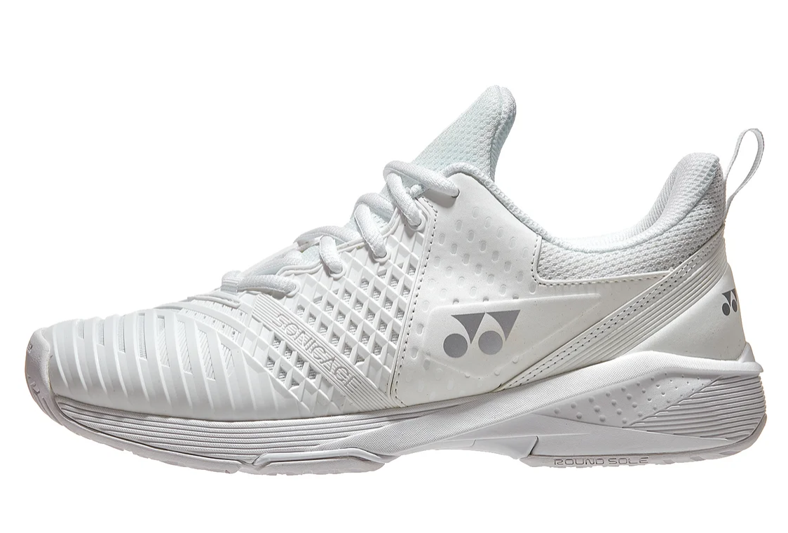 Yonex Sonicage 3 Womens Tennis Shoe- White/Silver